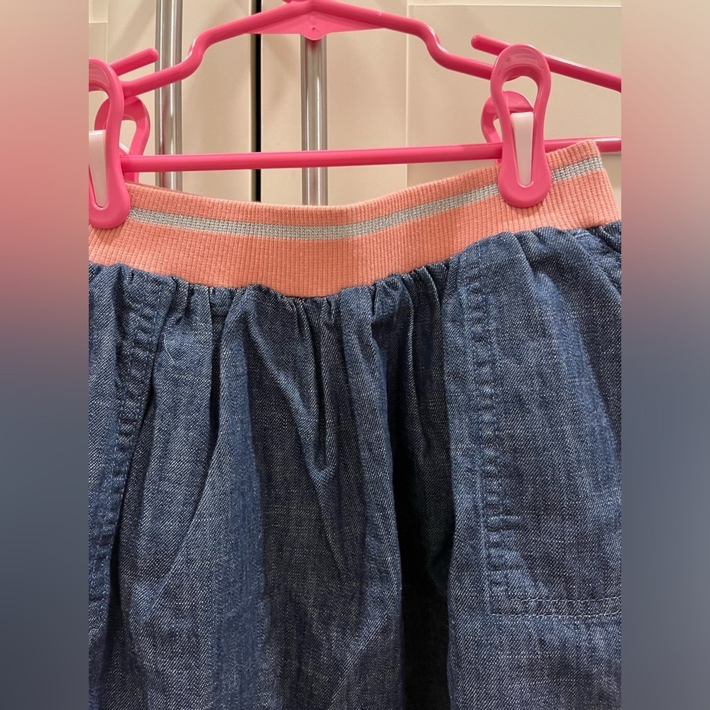 Gymboree Size S (5/6) girls denim skirt with elastic band, NWT - Picture 7 of 7